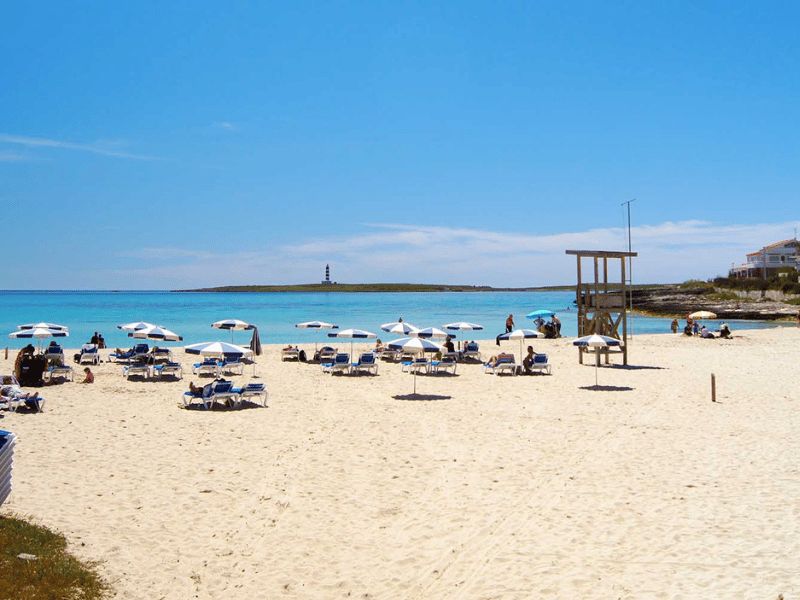 Le spiagge più belle di Minorca - Spiaggia per famiglie Punta Prima