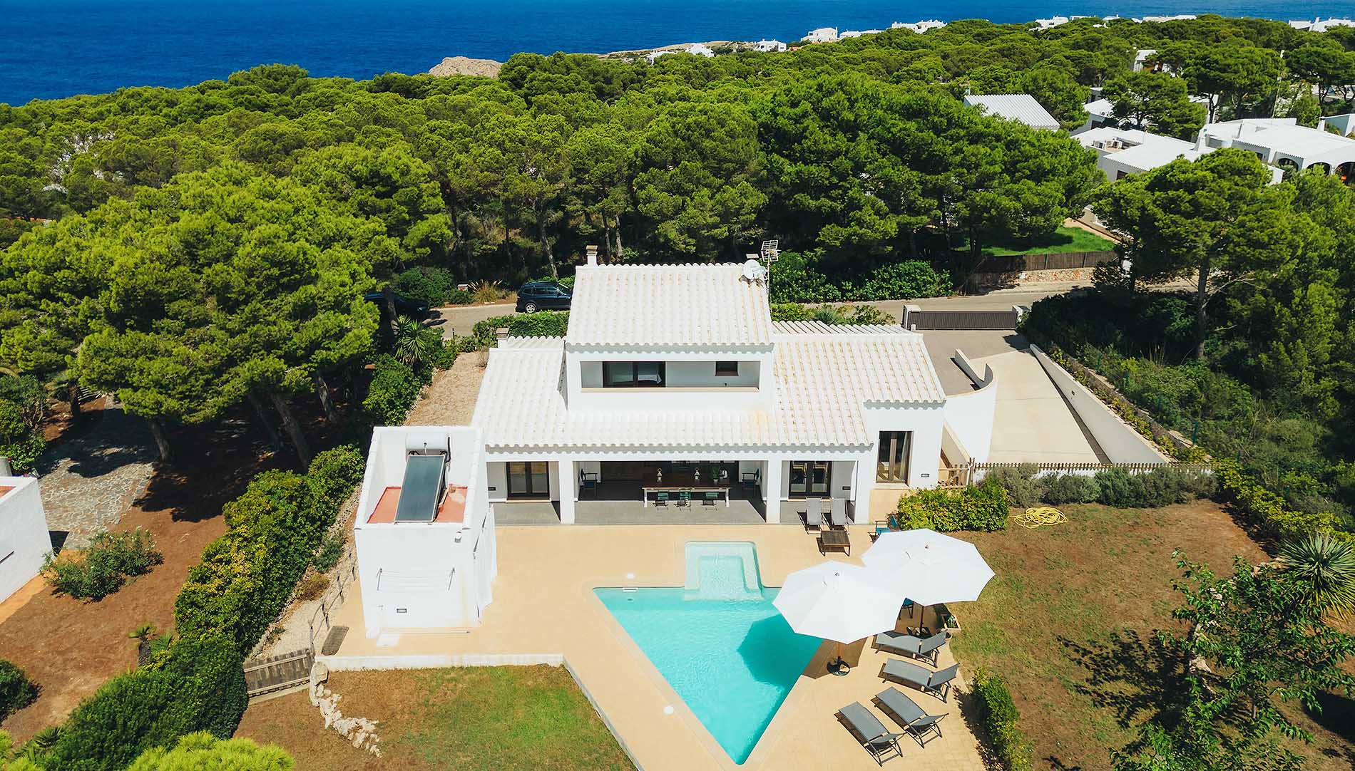 Villa privata con piscina in affitto a Cala Morell, Minorca